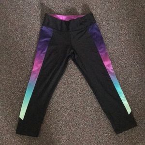 Gradient multicolor athletic leggings